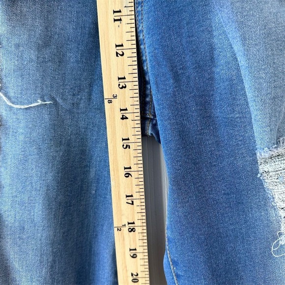 Highway Jeans Women's Size‎ 13 Distressed High-Rise Ankle Ties Jeans Blue - Picture 8 of 10